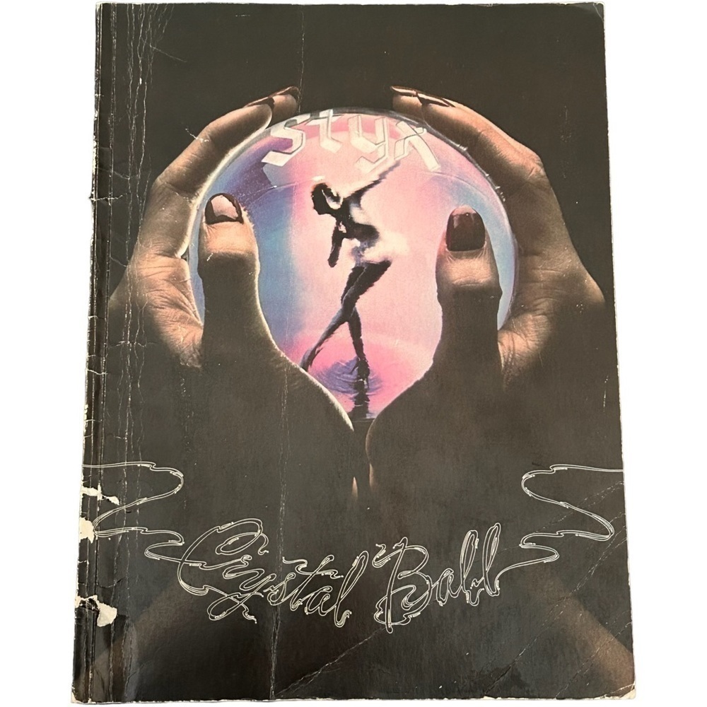 Vintage 1976 Crystal Ball Styx Piano and Guitar Sheet Music Booklet With Lyrics